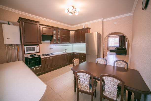 istock interior room apartment. kitchen and dining room. room kitchen. Russia 1276580469