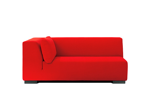 Front view of a modern style chaise lounge sofa