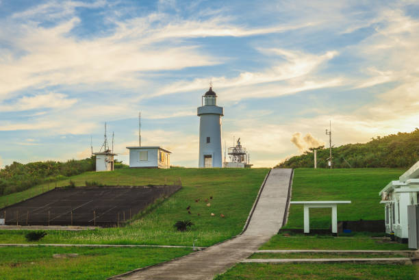lanyu lighthouse located in taitung county, taiwan