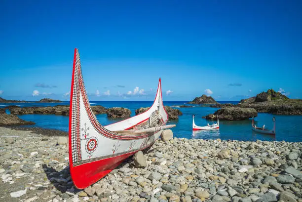 Photo of Lanyu traditional canoe