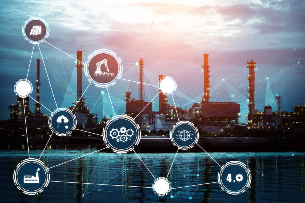 istock Industry 4.0 technology concept - Smart factory for fourth industrial revolution 1276589457