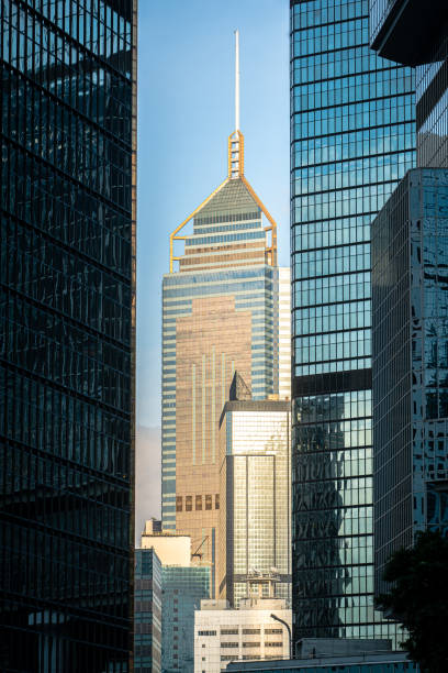 Office business building in Hong Kong Office business building in Hong Kong central plaza hong kong stock pictures, royalty-free photos & images