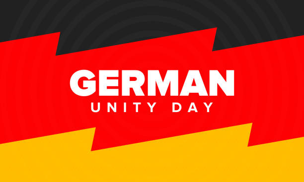 istock German Unity Day. Celebrated annually on October 3 in Germany. Happy national holiday of unity, freedom and reunification. Deutsch flag. Patriotic poster design. Vector illustration 1276591859