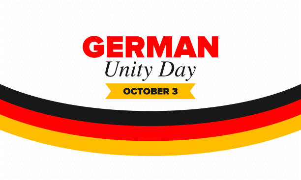 istock German Unity Day. Celebrated annually on October 3 in Germany. Happy national holiday of unity, freedom and reunification. Deutsch flag. Patriotic poster design. Vector illustration 1276592231