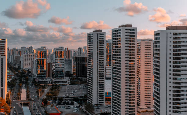 istock Sunset in Boa Viagem residential district 1276592329