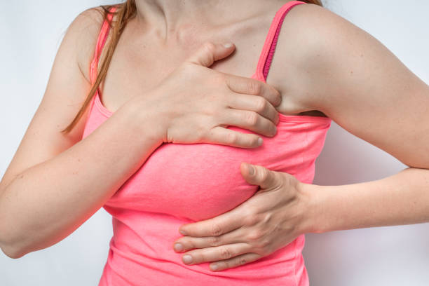 istock Woman having chest pain, heart attack 1276601413