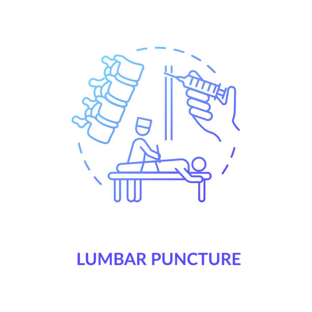 Lumbar Puncture Concept Icon Stock Illustration - Download Image Now -  Cerebrospinal Fluid, Icon, Puncturing - iStock