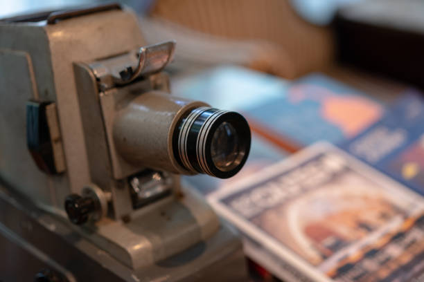 istock Vintage, antique large format camera in blurred background. 1276605470