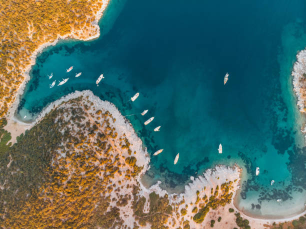 istock Aerial View Aquarium Bay at Bodrum 1276609832