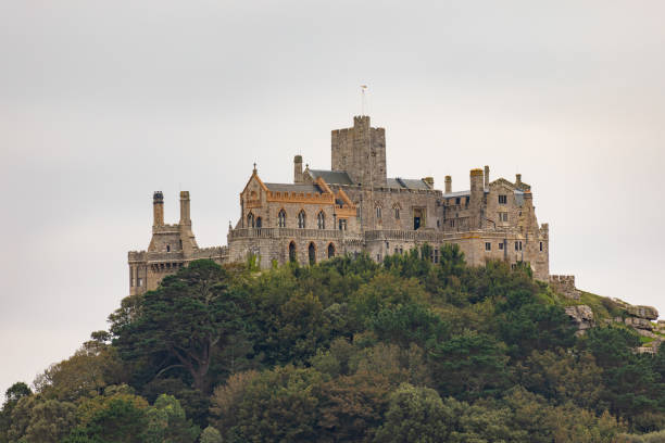 St Michael's Mount, Marazion, Cornwall St Michael's Mount, Marazion, Cornwall castle photos stock pictures, royalty-free photos & images