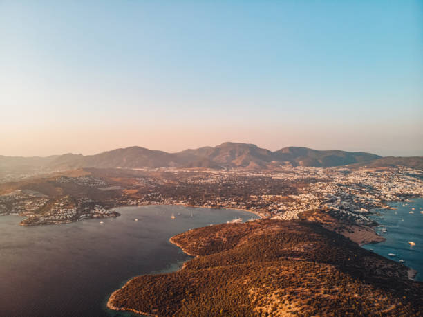 istock Aerial View Bitez and Gumbet Bays in Bodrum 1276610043