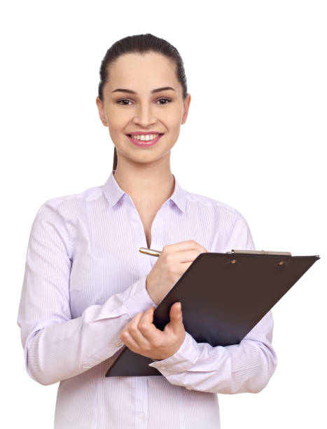 istock Woman with clipboard 1276611195