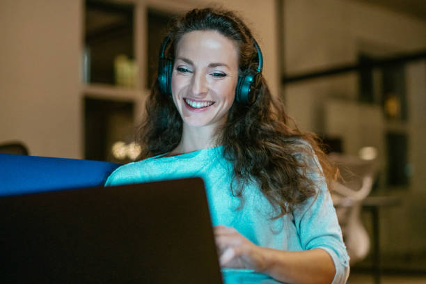 istock Woman on video call in the office. 1276611251