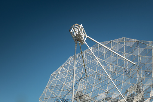 Dishes of the Westerbork Synthesis Radio Telescope in Drenthe, Netherlands