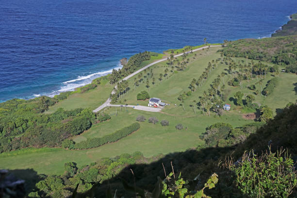 view over the Golf Course from hills\
