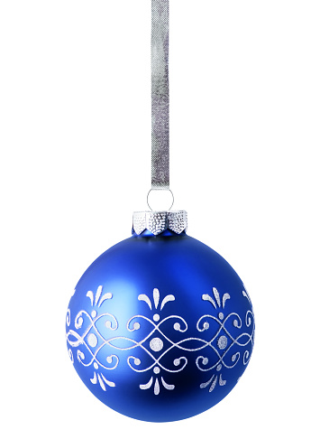 Holiday decoration, Christmas ornament. Clipping path.