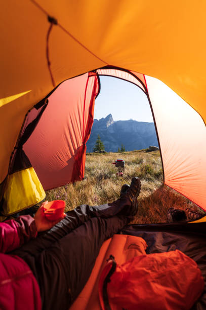istock Relaxing at the tent 1276625349
