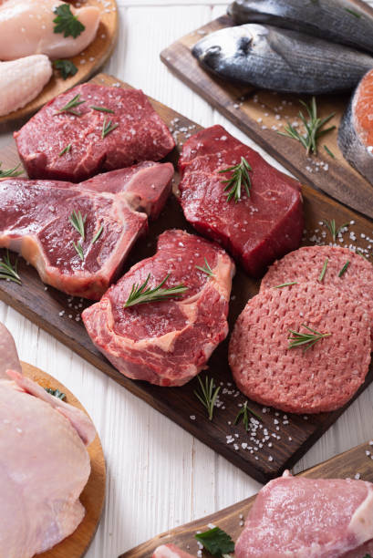 istock Assortment of meat and seafood 1276629002