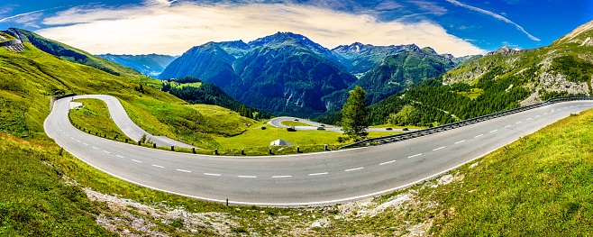 landscape at the Grossglockner mountain in austria - photo