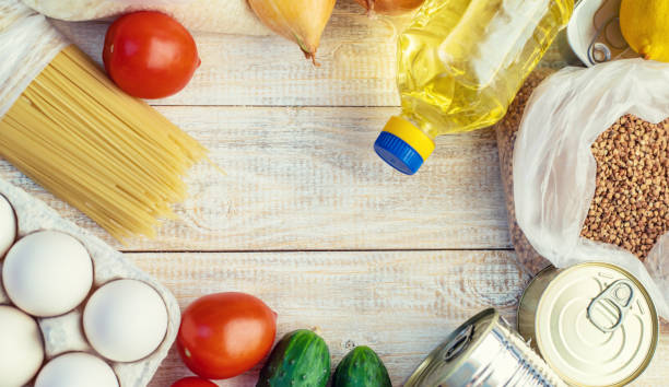 istock Donation and home delivery food. Selective focus. 1276631814