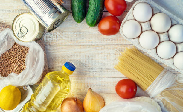 istock Donation and home delivery food. Selective focus. 1276631824