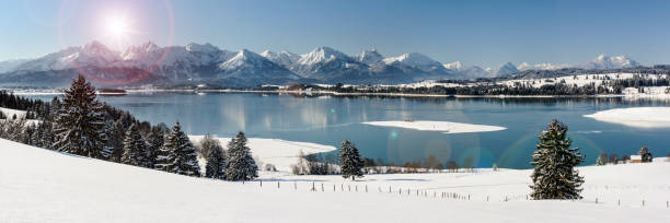 istock panoramic landscape in Bavaria at winter 1276633356