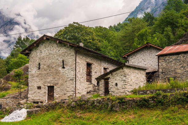 istock alpine landscape inside val Masino, Sondrio, Italy 1276633445