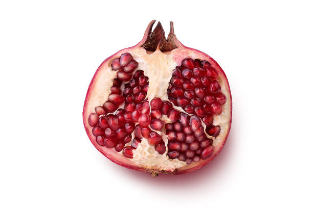 istock Garnet isolated half on a white background close - up. 1276636516