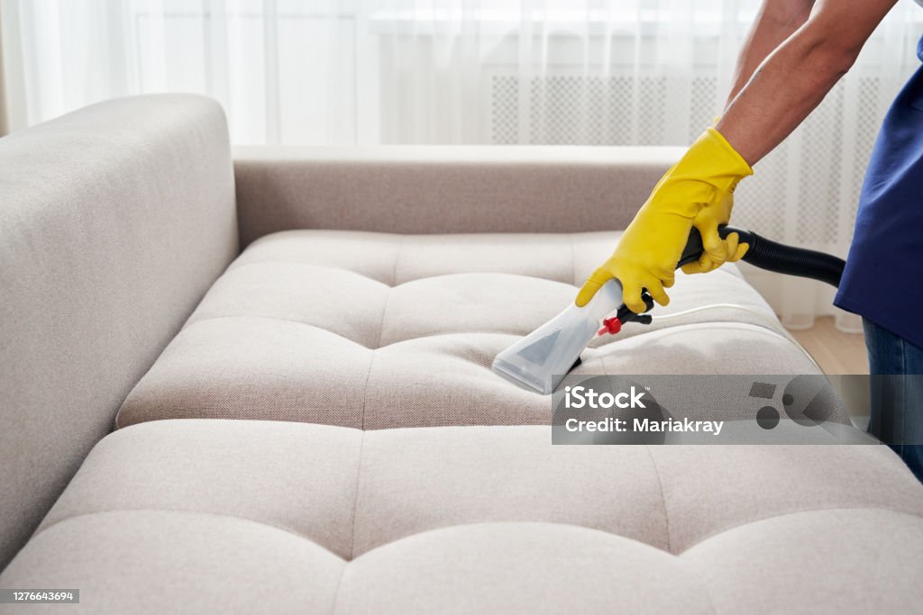 Closeup Of Housekeeper Holding Modern Washing Vacuum Cleaner And Cleaning  Dirty Sofa With Professionally Detergent Professional Springclean At Home  Concept Stock Photo - Download Image Now - iStock