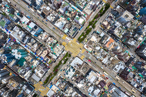 Aerial perspective, Hongkong, China
