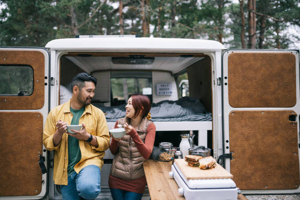istock Family with their camper van 1276653984