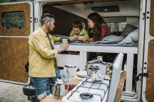istock Family living van life 1276654075