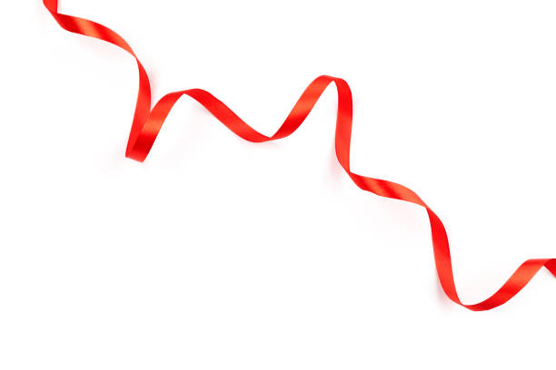 istock beautiful red satin ribbon with curls isolated on white background 1276654199
