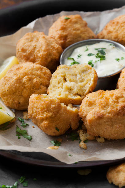 istock Hush Puppies with a Creamy Dip 1276663507