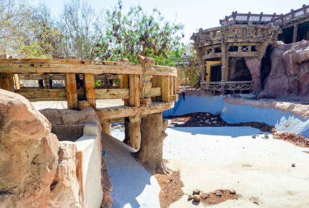 istock Interior of an old abandoned hotel in Egypt 1276663651