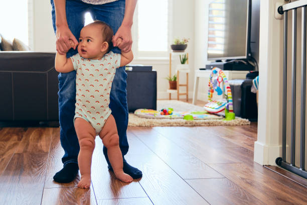 istock Japanese American Baby Learning to Walk 1276664673