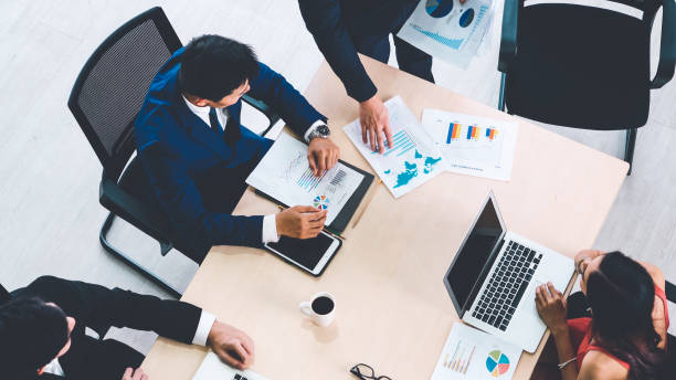 istock Business people group meeting shot from top view 1276664700