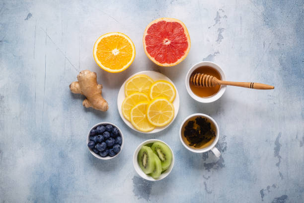 istock Healthy products for Immunity boosting and cold remedies 1276665134