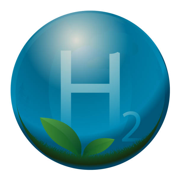 ilustrações de stock, clip art, desenhos animados e ícones de h2 icon - hydrogen molecule white molecular structure
