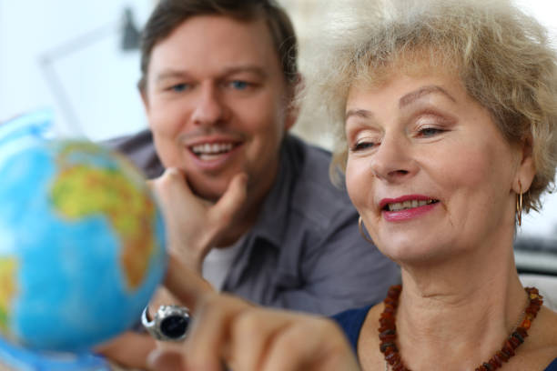 istock Smiling elderly lady enjoying spare time 1276670240