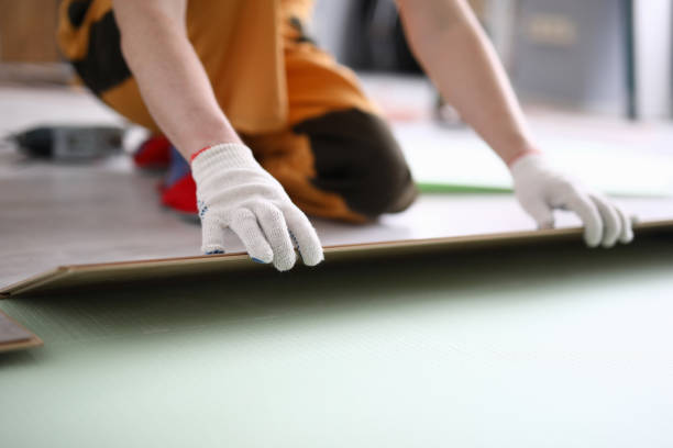 istock Happy craftsman in apartment 1276670272