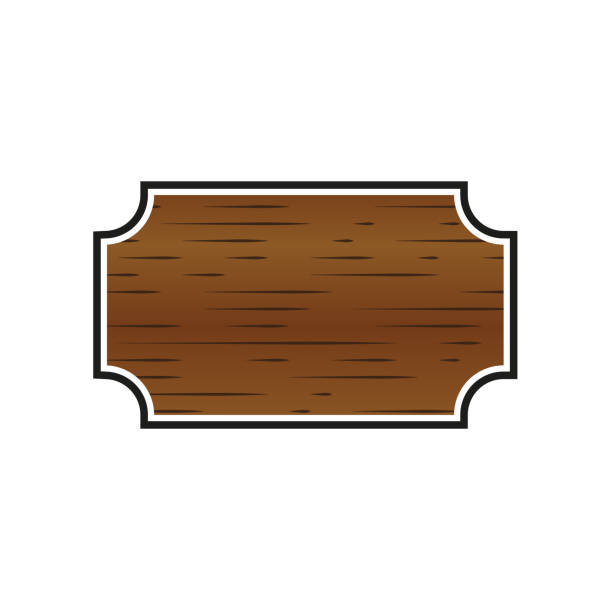 wektor drewniane naklejki etykiety, drewniane tablice na sprzedaż,cena i naklejki rabatowe, banery, odznaki. - cherrywood stock illustrations
