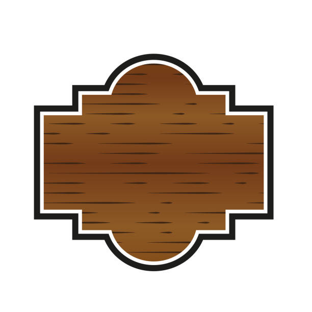 ilustrações, clipart, desenhos animados e ícones de etiqueta de adesivos de madeira vetorial, placas de madeira para venda, adesivos de preço e desconto, banners, crachás. - cherrywood