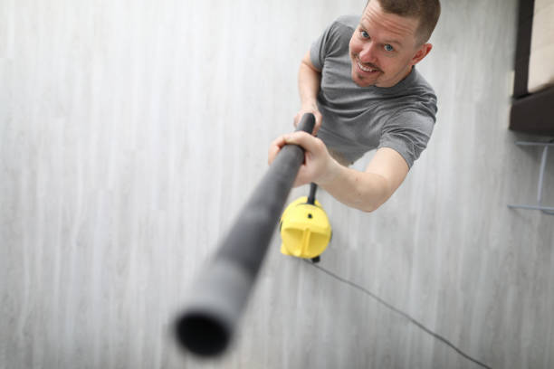 house cleaning with a vacuum cleaner, cleanliness in the apartment.