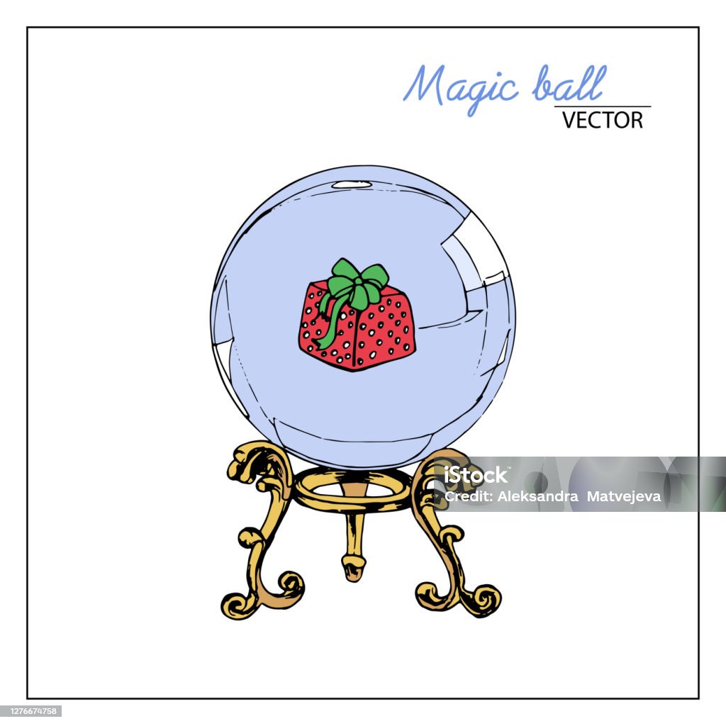 Magic Ball Vector Vector Illustration Magic Ball Stock Illustration - Download Image Now ...