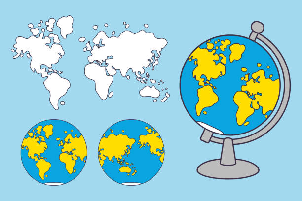 Globe Of World. Australia And Oceania Side. Illustrations, Royalty-Free  Vector Graphics & Clip Art - iStock