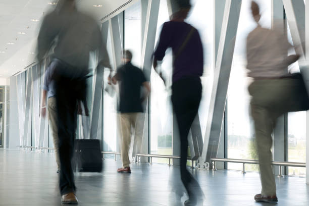 istock Motion Blurred Business People 1276693959