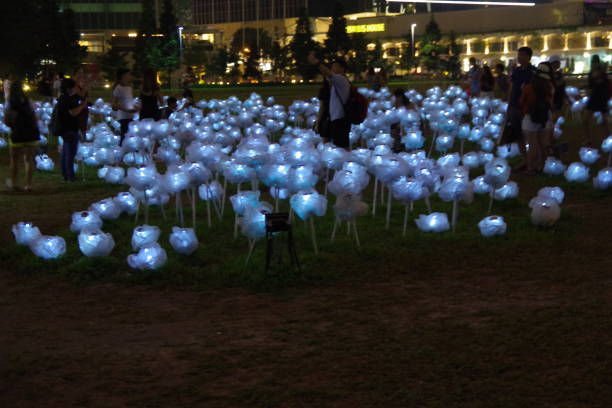 istock The city lights in Singapore 1276698624