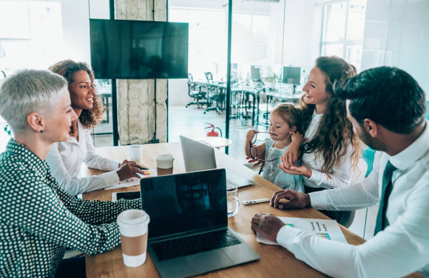 istock Team of professionals during a meeting. 1276701137