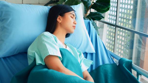 istock Happy patient getting well improvement at hospital 1276701233